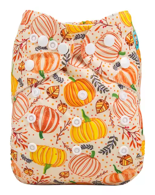 Pañal de Tela Calabazas Pumpkins